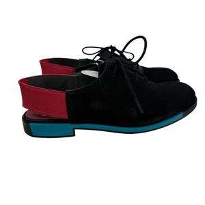 CAMPER  Bowie Open Heel Loafer Multicolor Nubuck Women’s Sz EU(39) US(8.5/9)